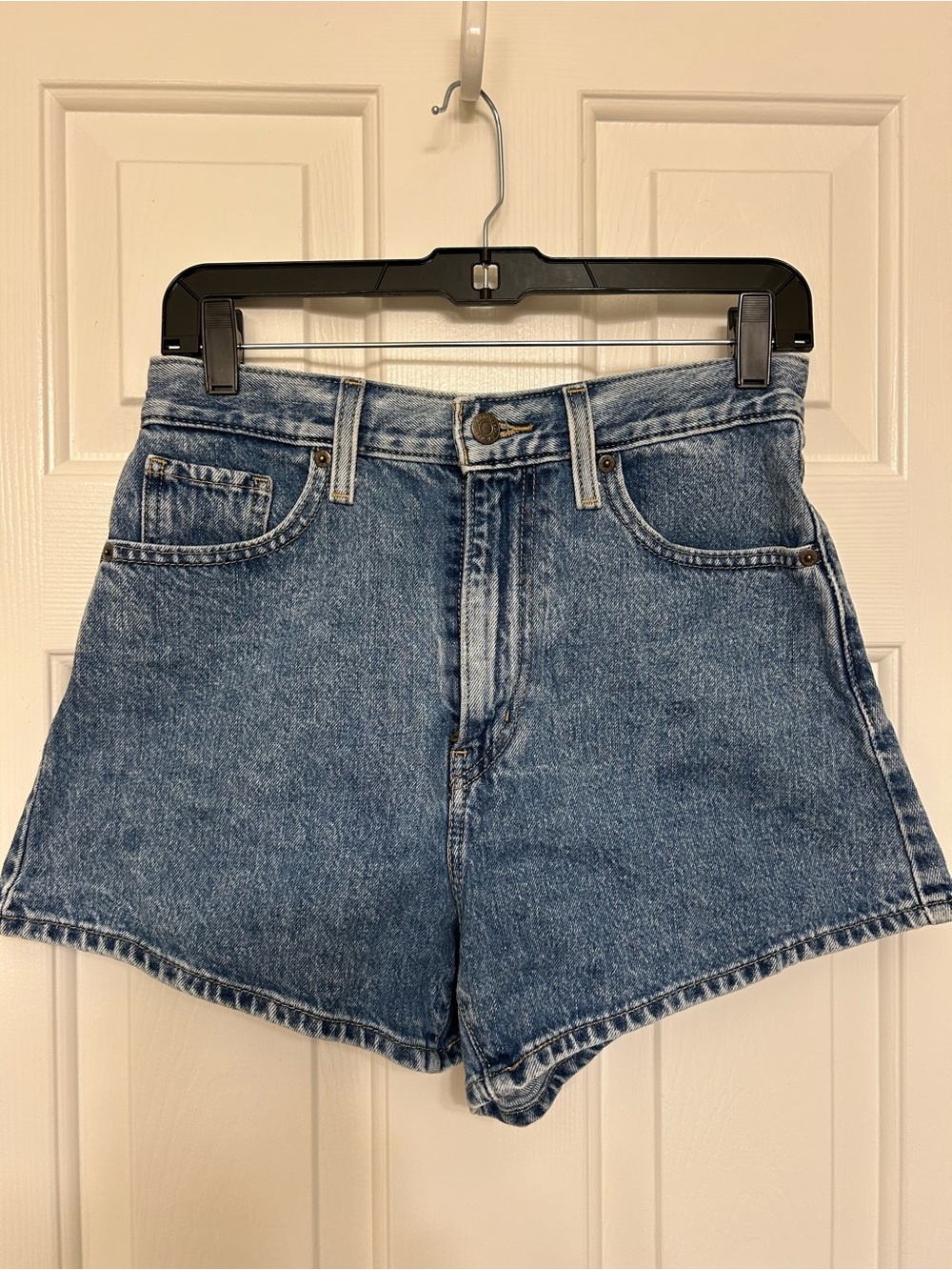 Levi's High-Waist Blue Denim Jean Shorts